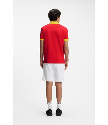 Boss Paddy Polo Shirt With Country Flag Spain