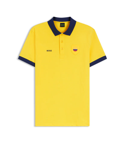 Boss Paddy Polo Shirt With Country Flag Colombia