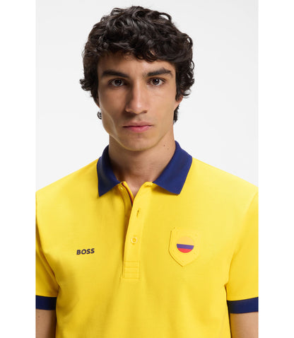 Boss Paddy Polo Shirt With Country Flag Colombia