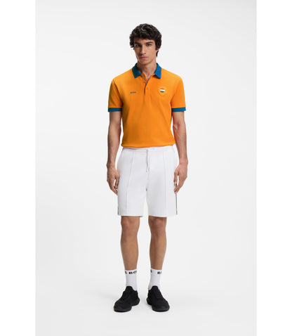 Boss Paddy Polo Shirt With Country Flag Netherlands