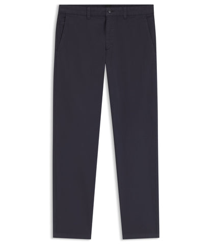 Boss Tapered Fit Chinos In A Structured Cotton Dark Blue