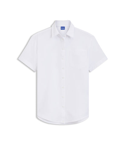Hugo Relaxed Fit Blouse In Oxford Cotton White Women's