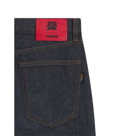 Hugo X Rb Regular Fit Jeans In Blue Denim Dark Blue