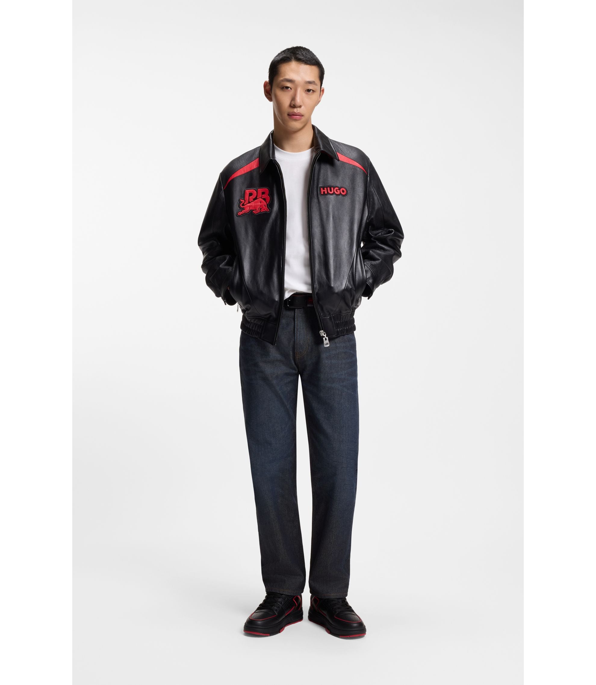Hugo X Rb Regular Fit Jeans In Blue Denim Dark Blue
