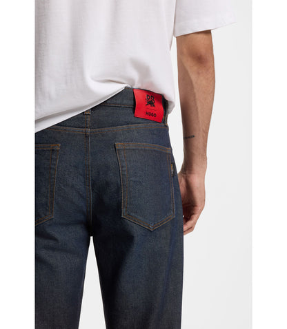 Hugo X Rb Regular Fit Jeans In Blue Denim Dark Blue