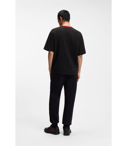Hugo X Rb Cotton T Shirt With Bull Motif Black