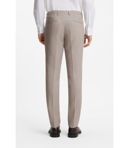 Hugo Three Piece Extra Slim Fit Suit Light Brown