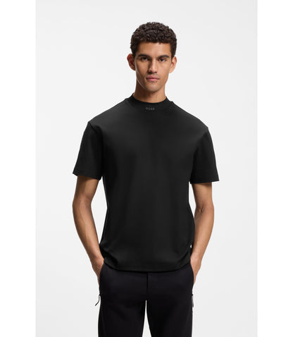 Boss Porsche X Boss Relaxed Fit T Shirt With Logo Collar Black
