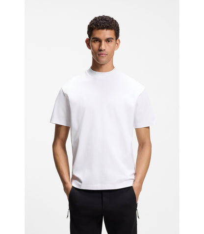 Boss Porsche X Boss Relaxed Fit T Shirt With Logo Collar White