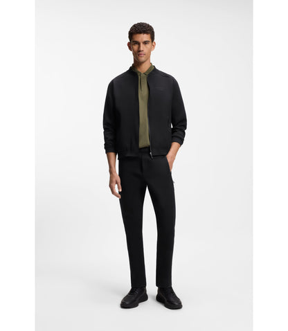 Boss Porsche X Boss Zipper Up Sweatshirt With Embossed Artwork Black