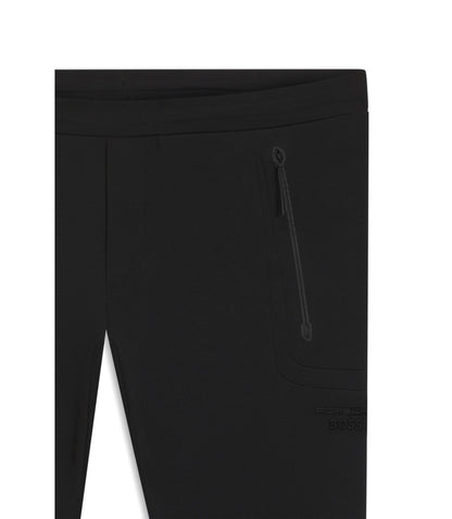 Boss Porsche X Boss Track Pants With Tonal Reflective Branding Black