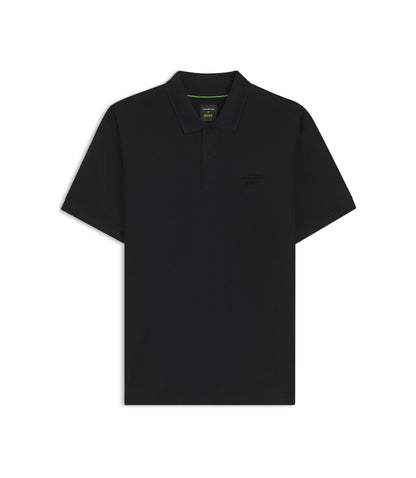 Boss Porsche X Boss Polo Shirt In Mercerized Cotton Black