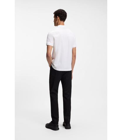 Boss Porsche X Boss Polo Shirt In Mercerized Cotton White