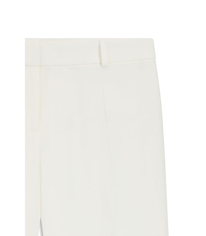 Hugo Regular Fit Trousers With Kick Flare White Women's