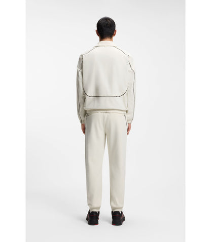 Hugo X Rb Zipper Up Jacket With Bull Motif White