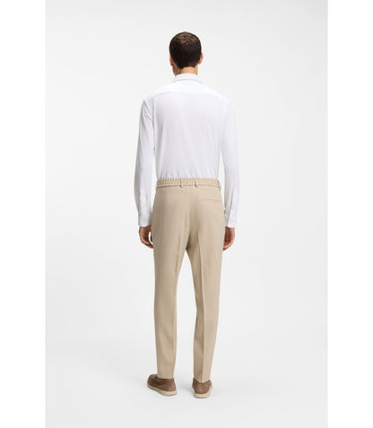 Boss Slim Fit Shirt In Italian Performance Stretch Seersucker White