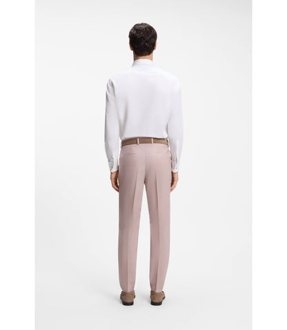 Boss Regular Fit Shirt In Structured Italian Cotton White