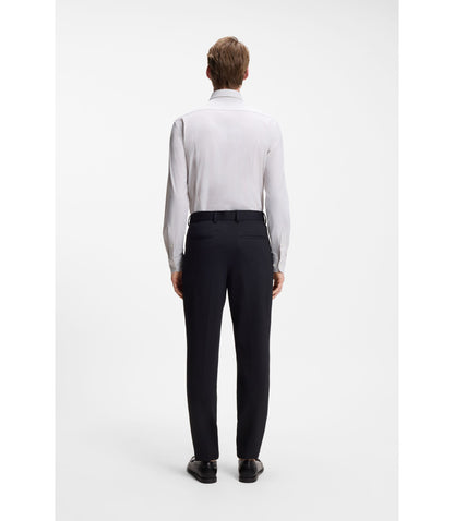 Boss Printed Slim Fit Shirt In Performance Stretch Jersey Light Beige
