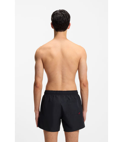 Hugo Swim Shorts With Repeated Logos Black