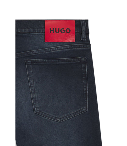 Hugo Slim Fit Jeans In Dark Blue Stretch Denim Dark Blue