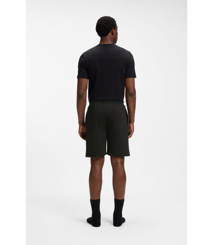 Boss Pintuck Detail Shorts In A Cotton Blend Black