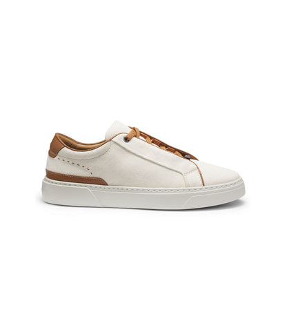 Boss Gary Trainers With Leather Trims Light Beige Light Beige