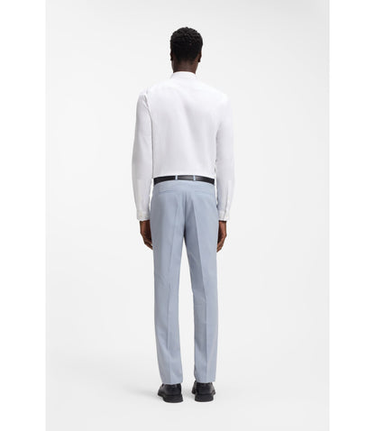 Hugo Slim Fit Shirt In Stretch Cotton White