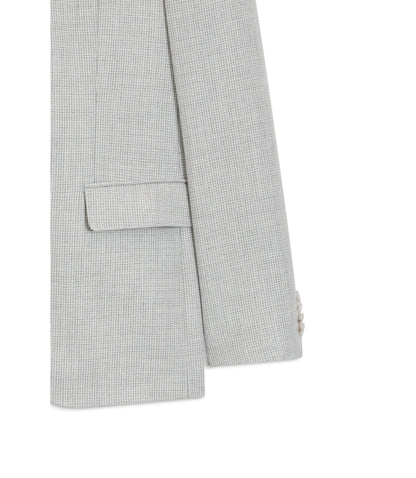 Boss Two Piece Slim Fit Suit In Cotton And Virgin Wool Light Grey