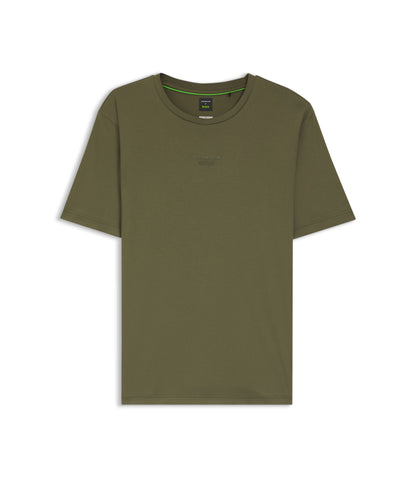Boss Porsche X Boss Mercerized Cotton T Shirt With Rear Graphics Light Green