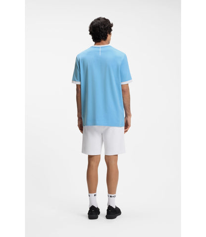 Boss Stretch Cotton T Shirt With Country Flag And Logo Argentina