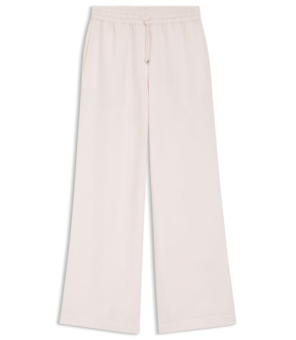 Boss Wide Leg Trousers With Elasticated Waistband Light Pink Women's