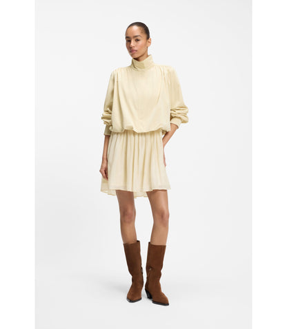 Boss Relaxed Fit Blazer With Balloon Hem Light Yellow Women's