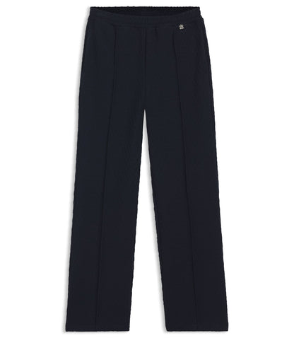 Hugo Straight Fit Track Pants In Diamond Jacquard Blue Women's