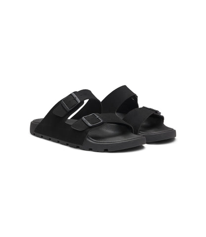 Boss Two Strap Slides With Branded Buckles Black Black