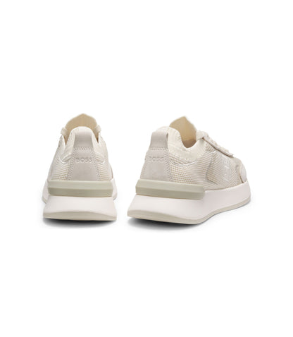 Boss Sock Trainers With Double B Monogram White Womens White