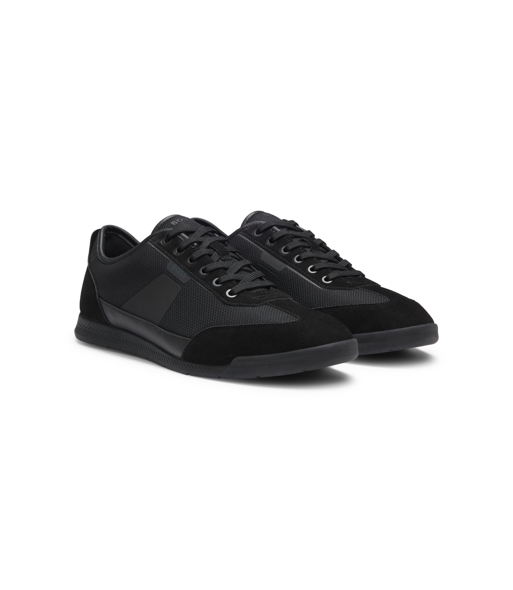 Boss Trainers With Mesh Detailing Black Black