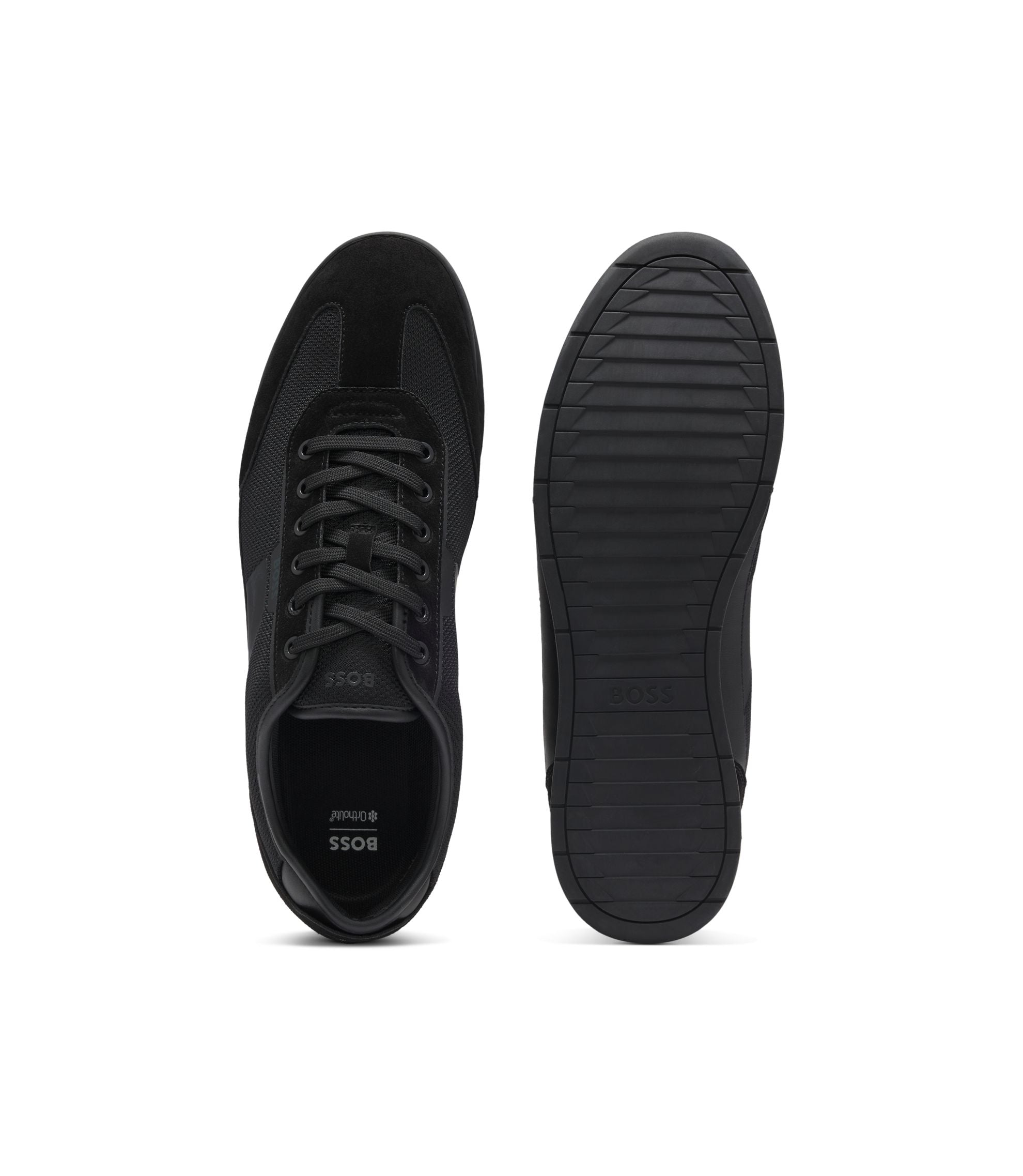 Boss Trainers With Mesh Detailing Black Black