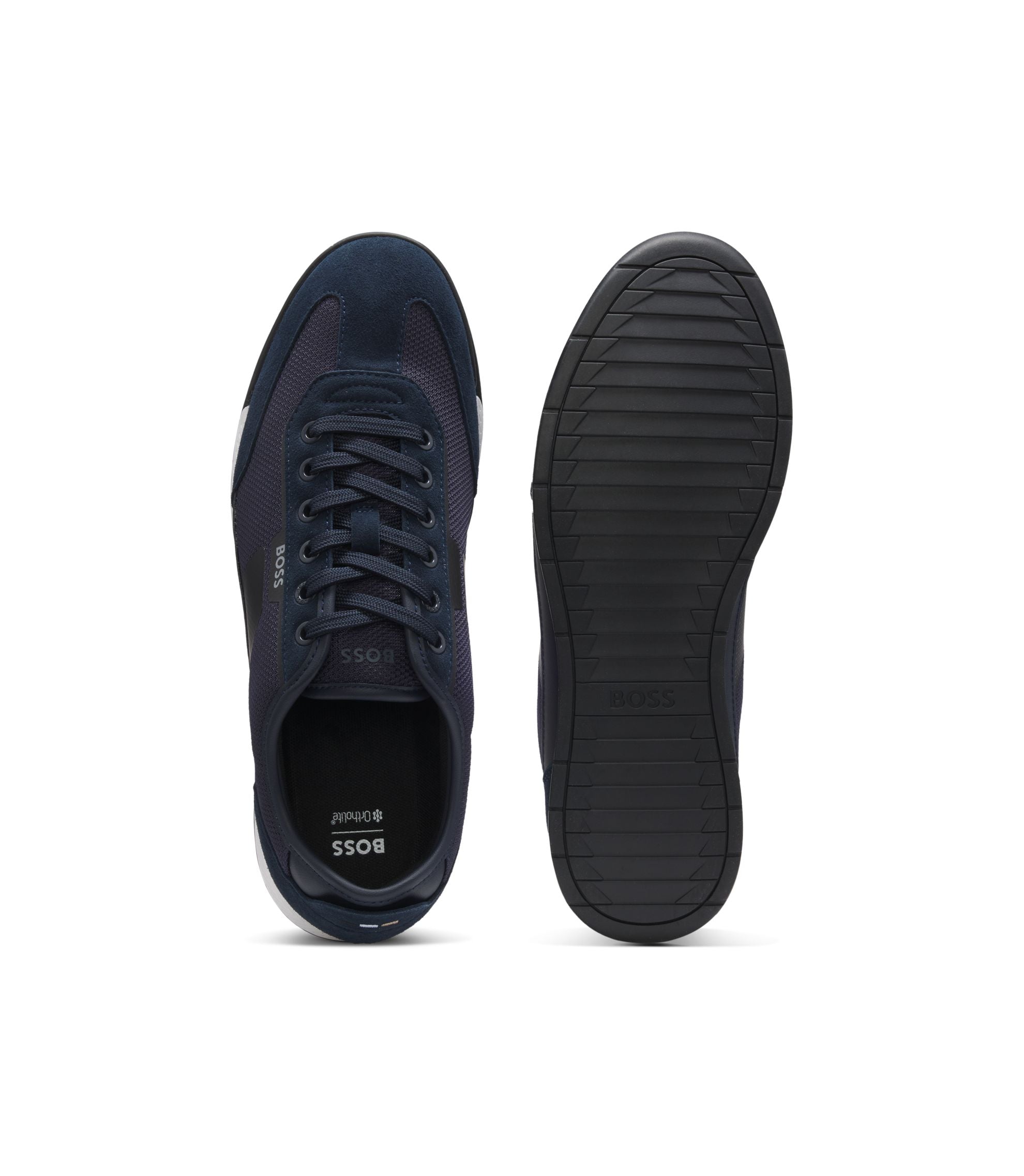 Boss Trainers With Mesh Detailing Dark Blue Dark Blue
