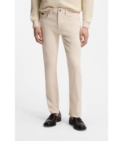 Boss Slim Fit Jeans In Comfort Stretch Denim White