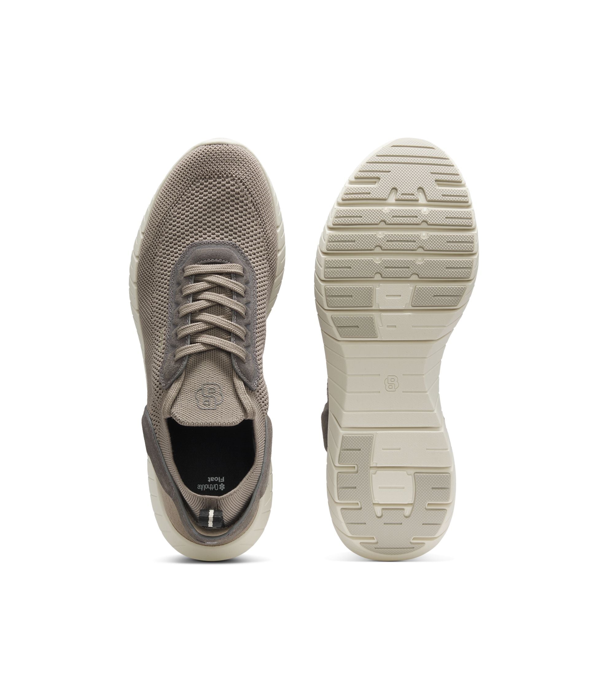 Boss Motion Sneakers With Knitted Uppers And Leather Trims Light Green Light Green