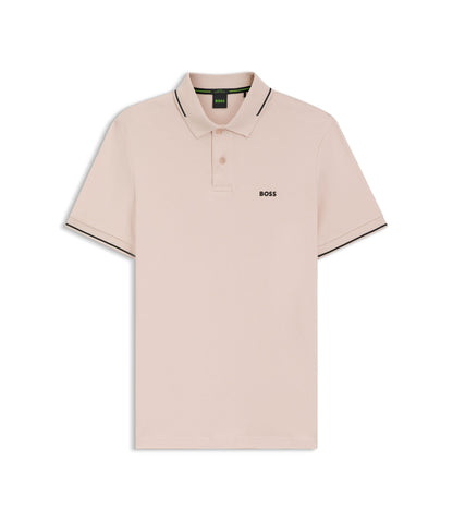 Boss Slim Fit Cotton Polo Shirt Light Orange