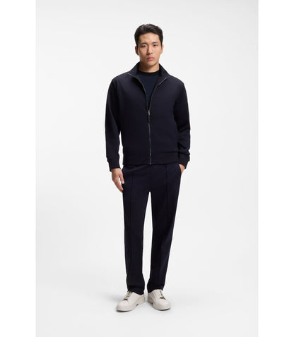 Boss Luxe Travel Wool T Shirt With Fk Collar Light Blue