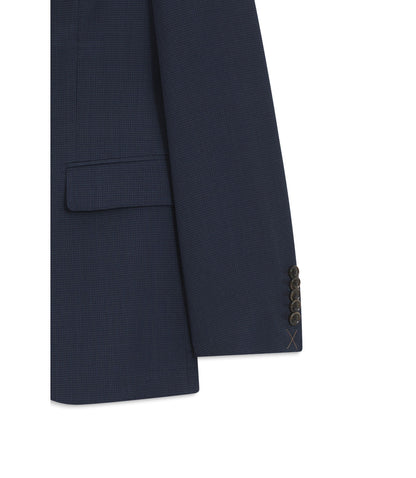Boss Two Piece Slim Fit Suit In Wool And Silk Light Blue