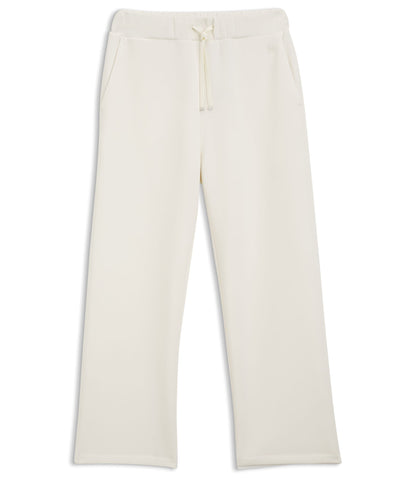 Boss Relaxed Fit Barrel Leg Pants In Double Layer Scuba Jersey White Women's