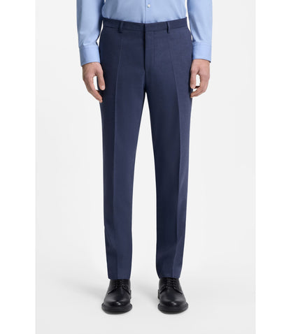 Hugo Two Piece Extra Slim Fit Suit In Patterned Fabric Light Blue