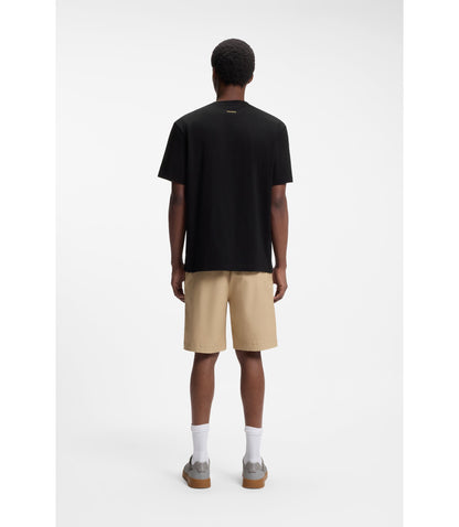 Hugo Relaxed Fit T Shirt In Cotton With Soccer Artwork Mexico