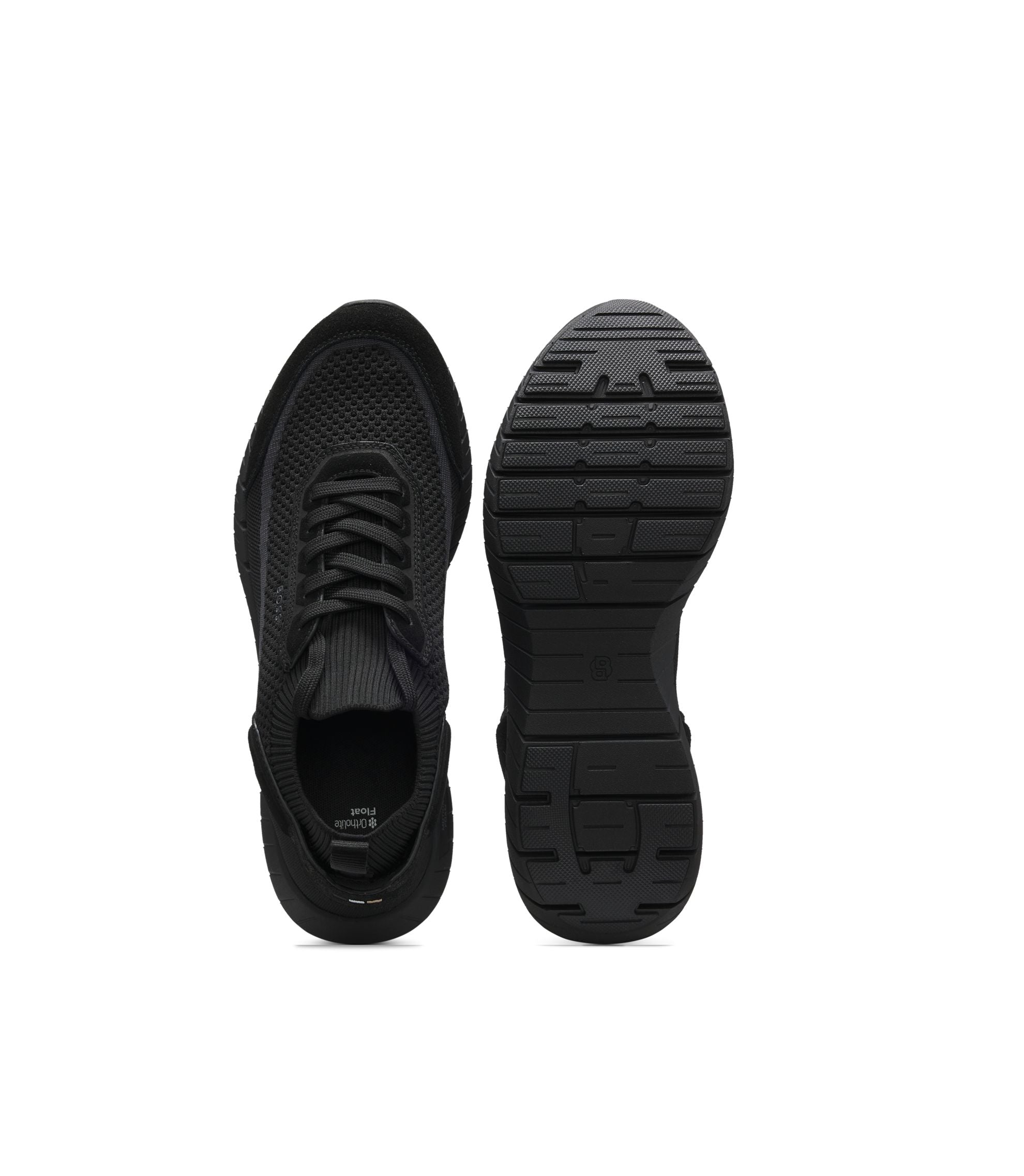 Boss Sock Sneakers With Suede Trims Black Black