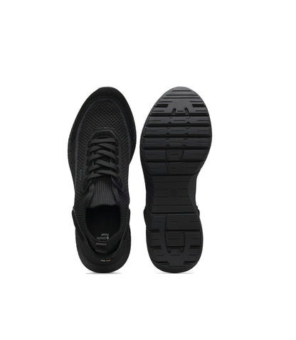 Boss Sock Sneakers With Suede Trims Black Black