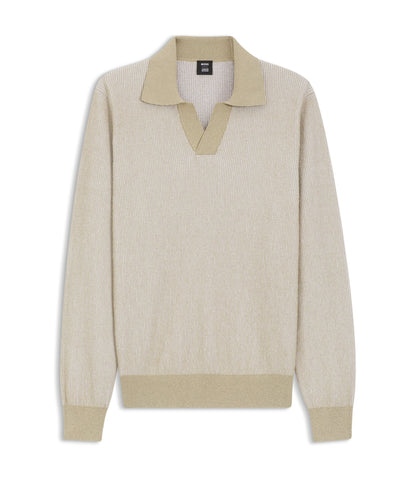 Boss Selected By Shohei Ohtani Cotton Blend Sweater Light Beige
