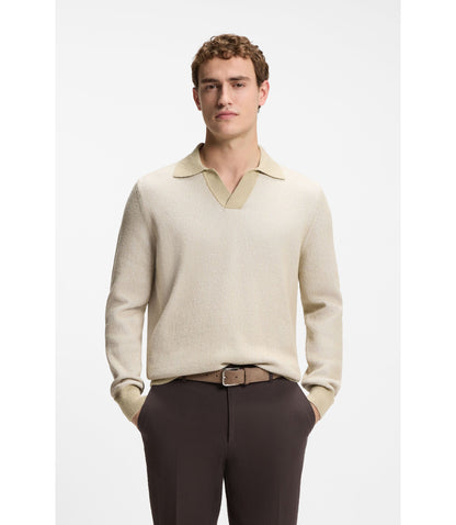 Boss Selected By Shohei Ohtani Cotton Blend Sweater Light Beige